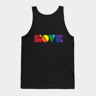 LOVE - Geometric Rainbow Tank Top